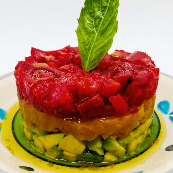 B04 Arcoíris de tartar vegano