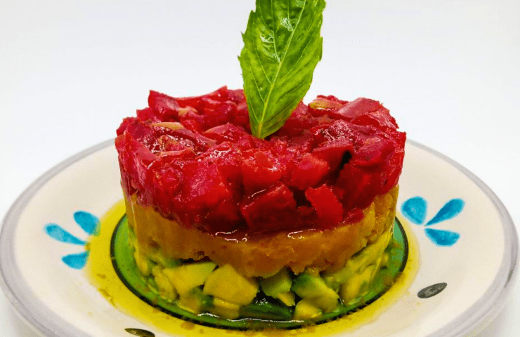 B04 Arcoíris de tartar vegano