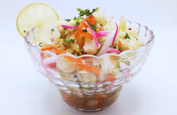 B05 Ceviche de coliflor al limón