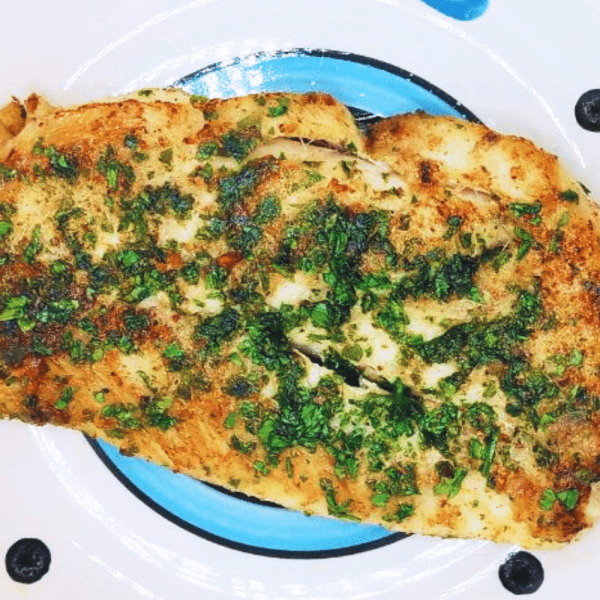 D18 Suave filete de robalo al ajillo