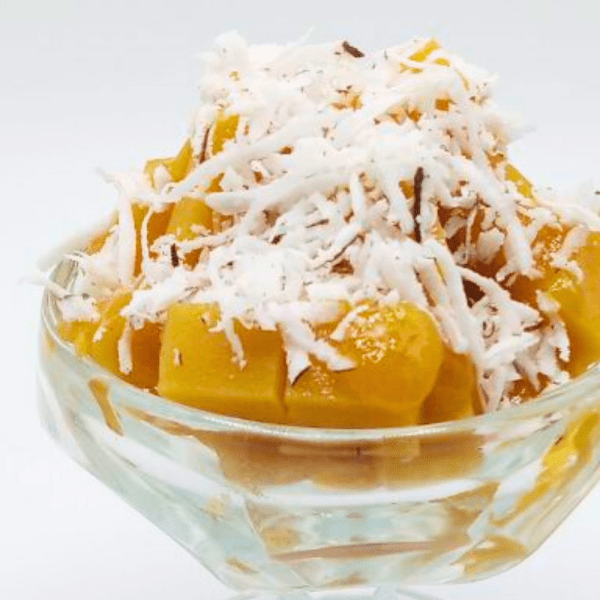 H02 Flan tropical de auyama, parchita y coco